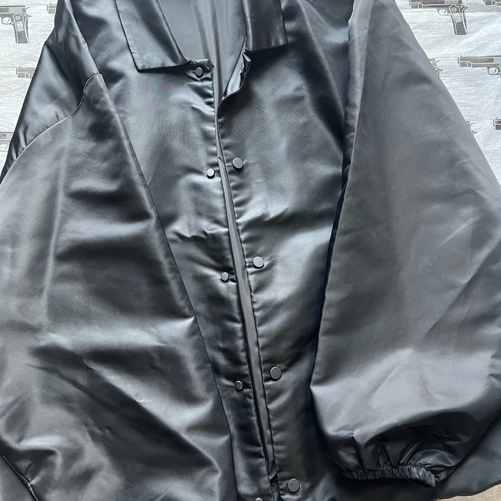 Essentials Black Windbreaker Jacket - image 2